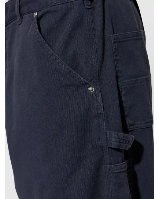 Moncler Blue Sport Trousers Belt Loops Button Side Pockets for men
