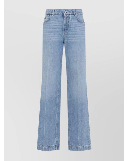 Dolce & Gabbana Blue Denim Straight-Leg Jeans