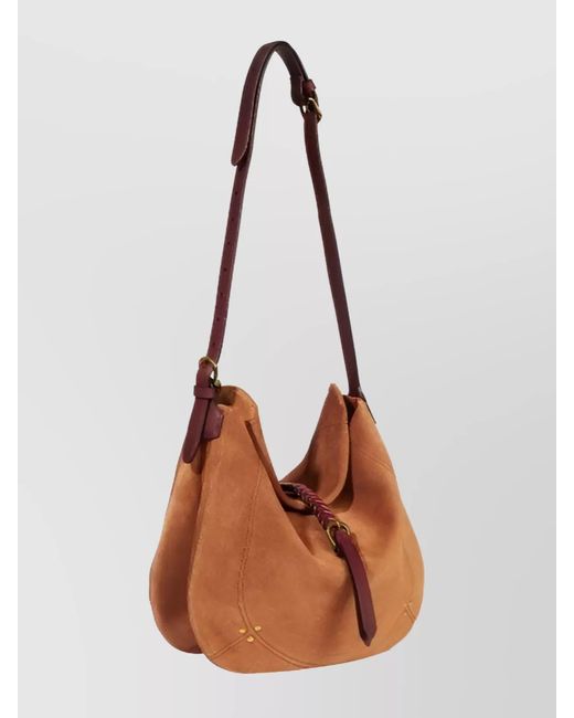 Jérôme Dreyfuss Brown Leather Shoulder Bag