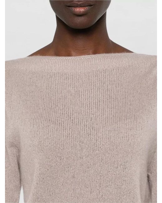Tom Ford Pink Long Sleeve Boat Neck Cashmere Silk Knit