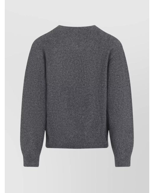 Carhartt Gray Ribbed Knit Jumper for men