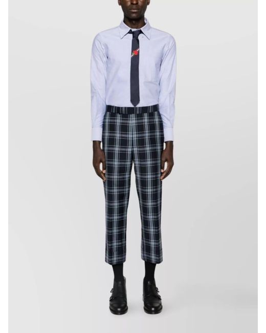 Thom Browne Purple Cotton Oxford Button-Down Shirt for men