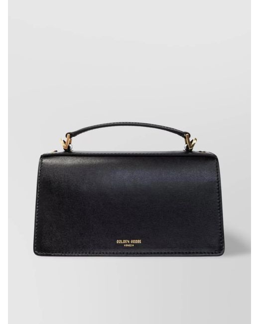 Golden Goose Deluxe Brand Blue Leather Shoulder Bag