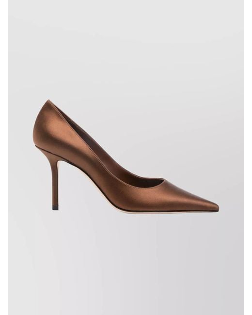 Jimmy Choo Brown Textile Pumps