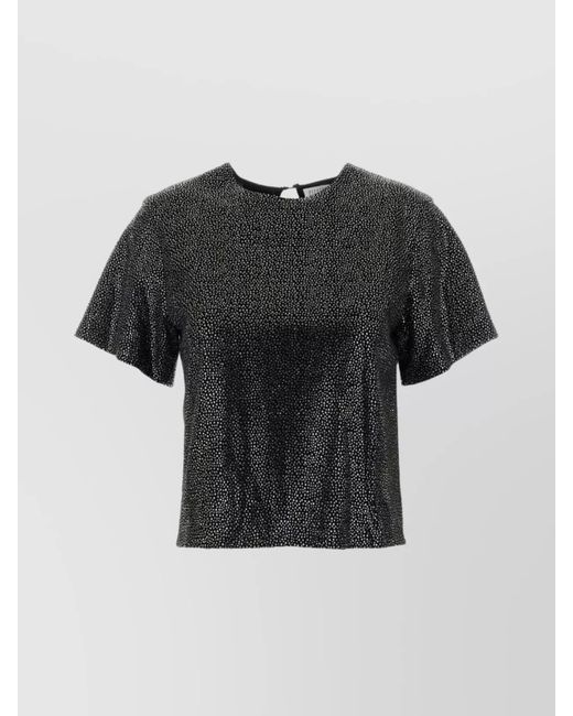 GIUSEPPE DI MORABITO Black Embellished Blouse