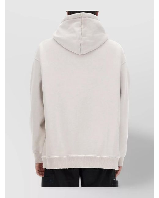 MSGM White Hoodie for men