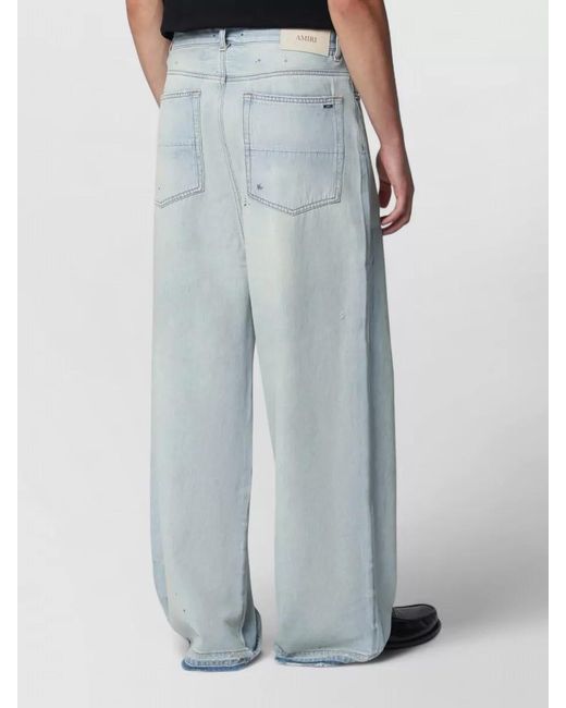 Amiri Blue High Waist Denim Jeans Casual Cut for men