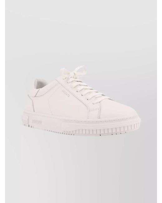 Axel Arigato Pink Leather Low-Top Sneakers Rubber Sole for men