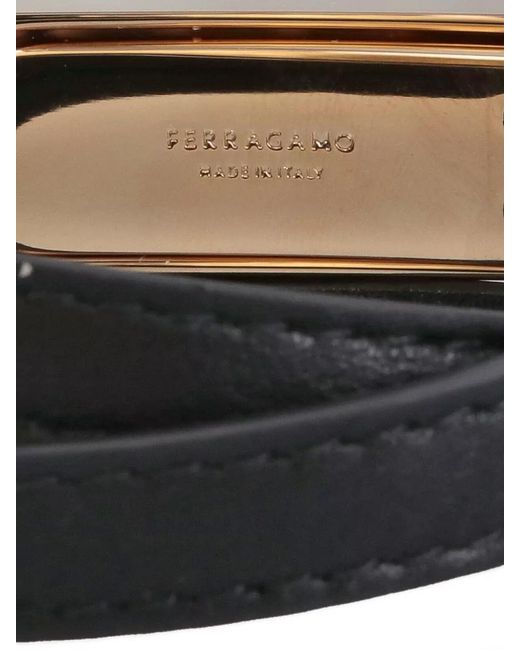 Ferragamo Natural Bracelet Set Tone Buckle Detail