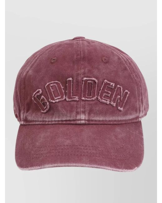 Golden Goose Deluxe Brand Pink Cotton Baseball Cap for men