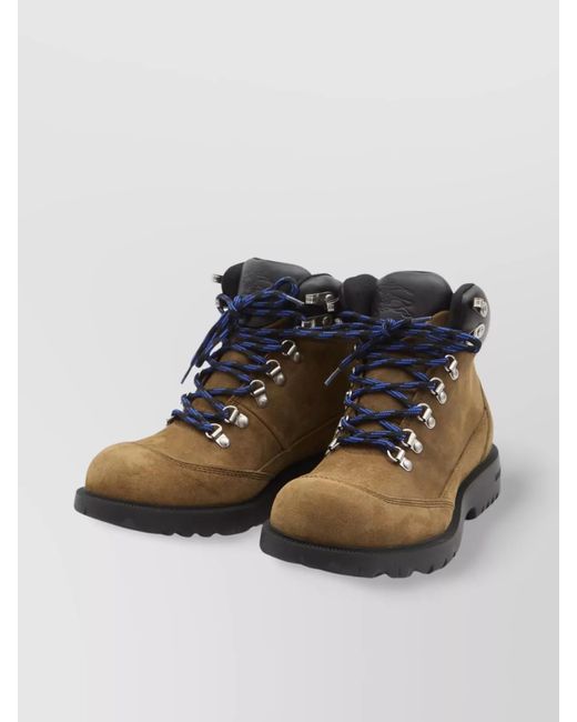 Burberry Brown Leather Trekking Ankle Boots for men