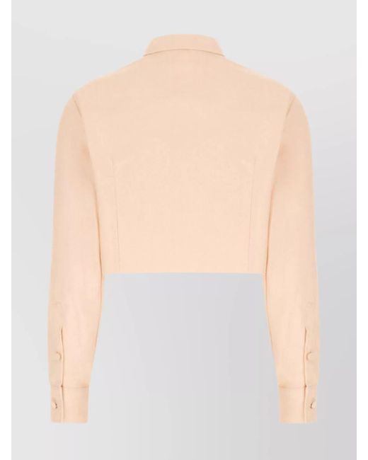 Raf Simons Multicolor Cotton Piqué Cropped Shirt