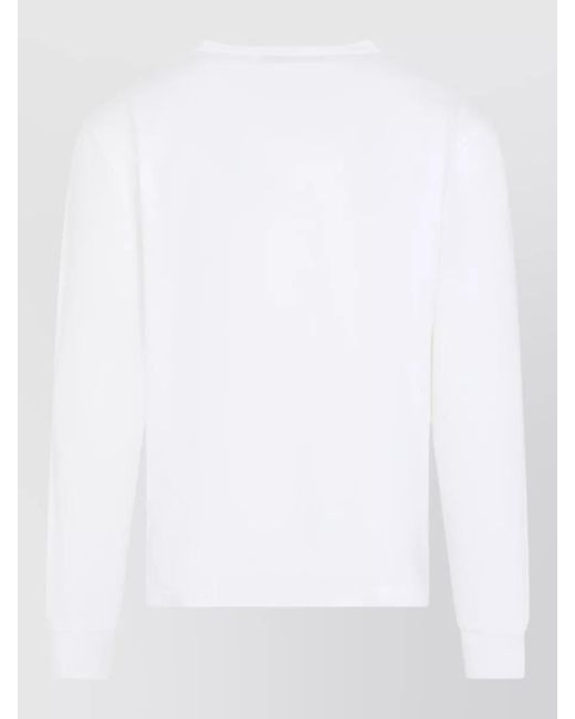 Our Legacy White Cruise Jersey Long Sleeve Graphic T Shirt for men