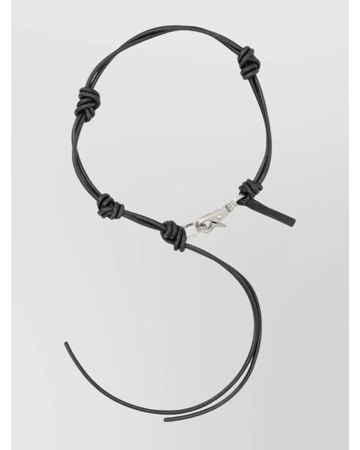 Our Legacy Natural Adjustable Knotted Keyring Design