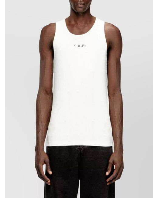 DIESEL White Tank Top for men