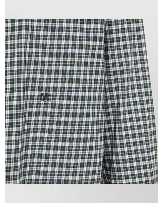 Céline Blue Striped Relaxed-Fit Cotton Shirt for men
