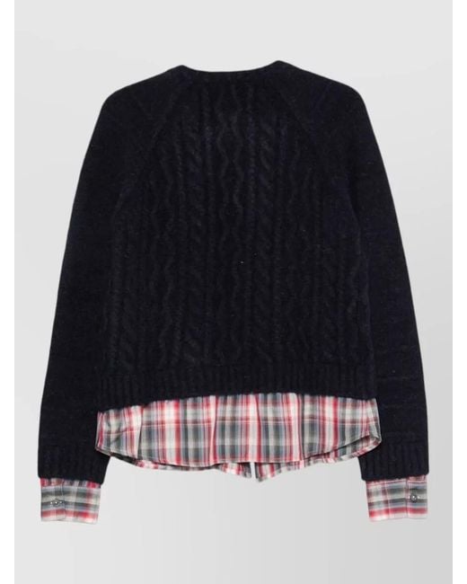 Semicouture Black Marcy Wool Blend Cardigan Layered Style