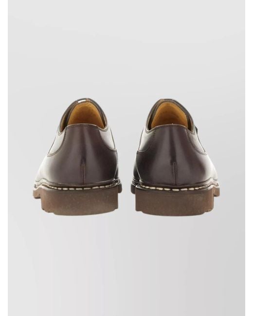 Paraboot Brown Leather Loafers for men