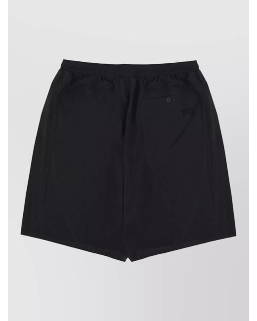 Y-3 Black Tailored Shorts Featuring Back And Side Pockets for men