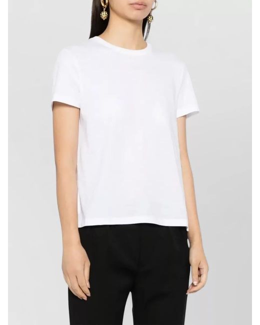 Tom Ford White Cotton Logo-Embroidered T-Shirt