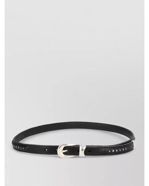 Our Legacy Gray Leather Belt for men