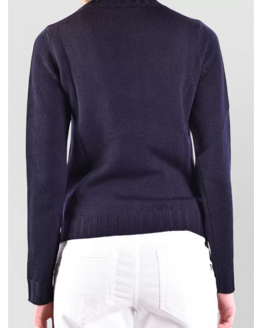 Dondup Blue Knitwear Crew Neck Sweater Long Sleeves