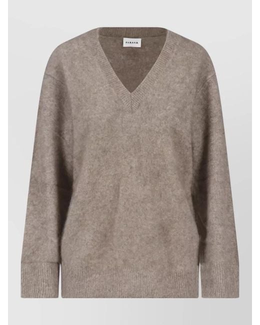 P.A.R.O.S.H. Brown Crewneck Sweatshirt