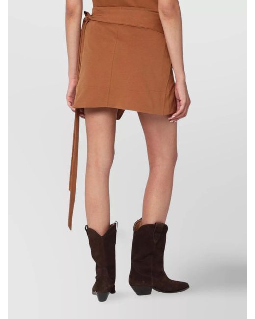 Isabel Marant Brown Asymmetric Skirt
