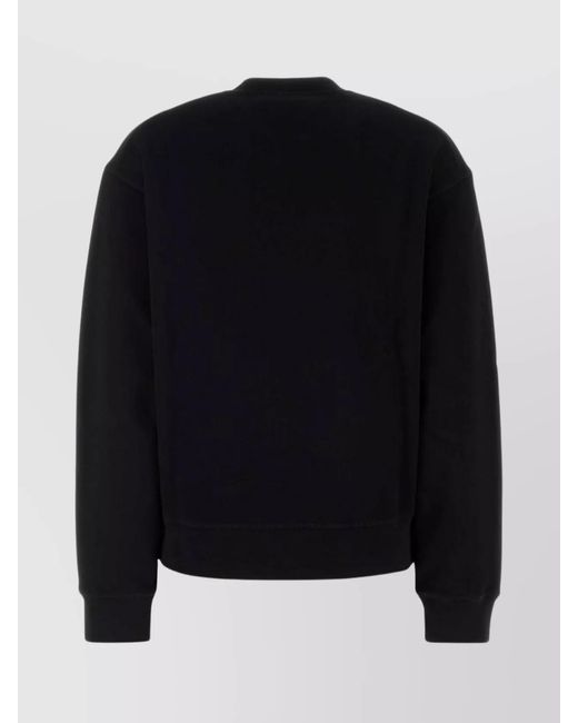 DSquared² Black Crew Neck Cotton Sweatshirt