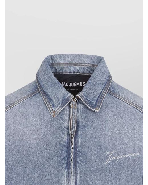 Jacquemus Blue Denim Boxy Jacket for men