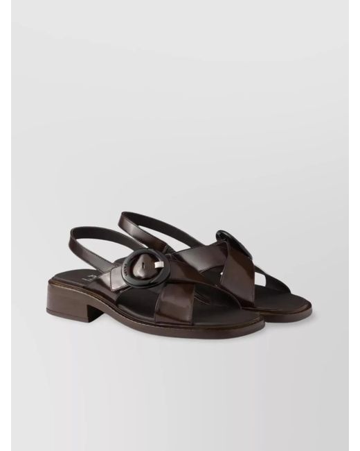 Prada Multicolor Leather Sandals