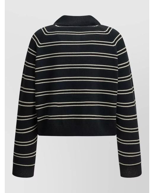 IVY & OAK Black Merino Wool Sweatshirt