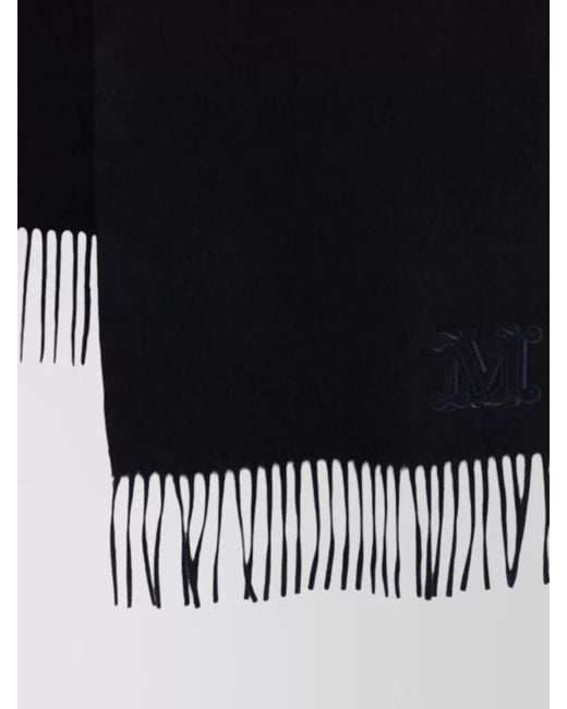 Max Mara Black Cashmere Scarf
