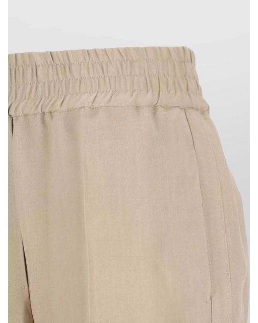 Brunello Cucinelli Natural Cropped Trousers