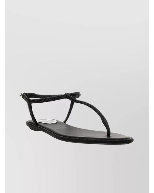 Rene Caovilla Metallic Leather Sandals