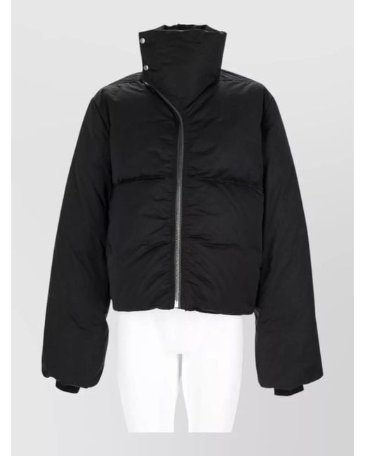 Rick Owens Black Puffer Coat for men