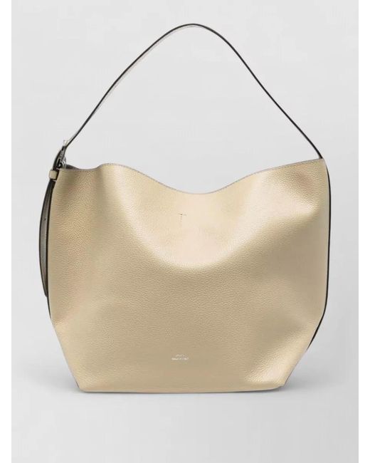 Totême Natural Leather Belted Shoulder Bag