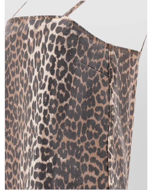Ganni Multicolor Leopard Mini Dress