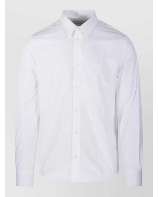 AMI White Cotton Tailor Shirt for men