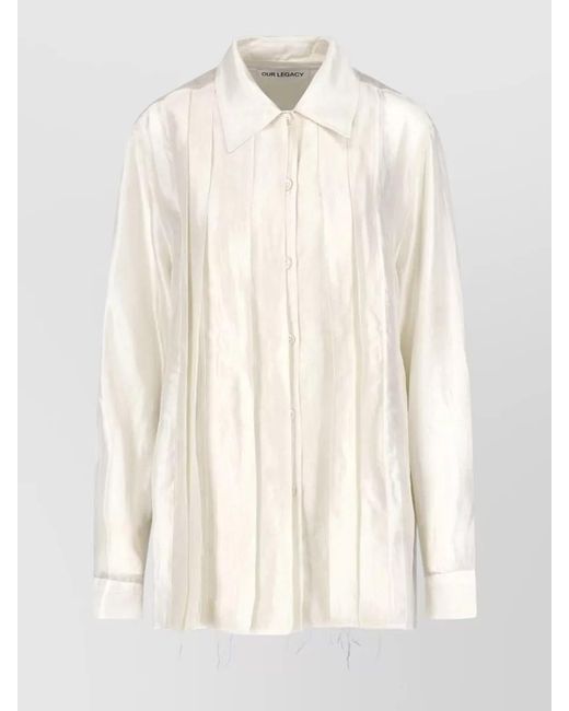 Our Legacy White Silk Shirt
