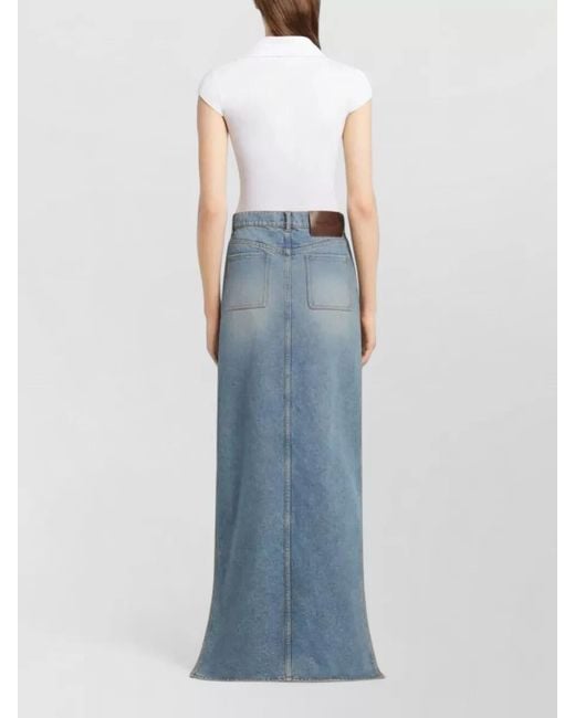 Courreges Natural Cotton Cropped V-Neck Short-Sleeve Polo Top