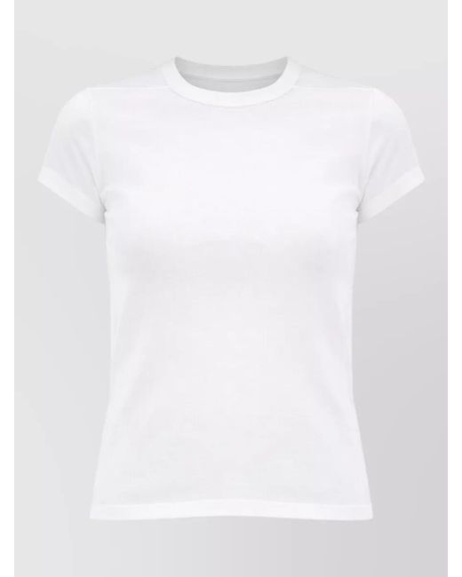 Rick Owens White Cotton T-Shirt