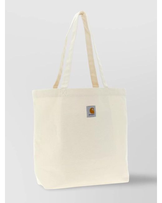 Carhartt White "Printed Canvas Tote" Shopping Bag for men