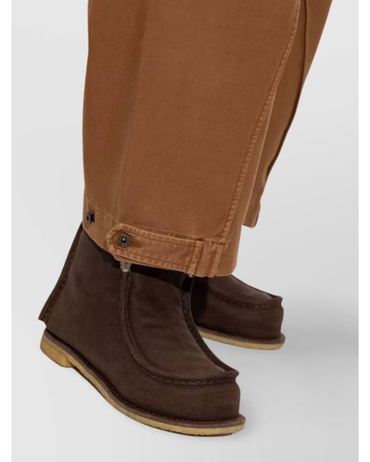 J.W. Anderson Black Shearling Lined Suede Ankle Boots