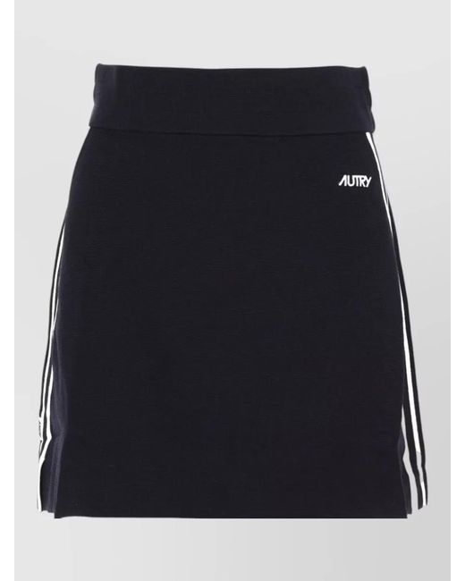 Autry Black Logo Miniskirt