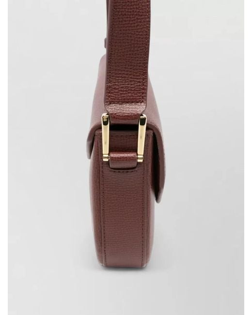 Emporio Armani White Leather Belt Bag Textured Finish Adjustable Strap
