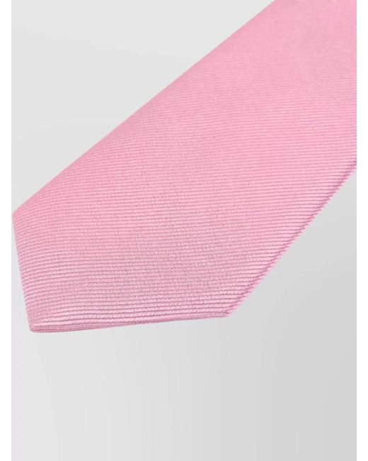 Giorgio Armani Pink Silk Striped Tie for men
