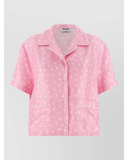 Moschino Pink Silk Shirt