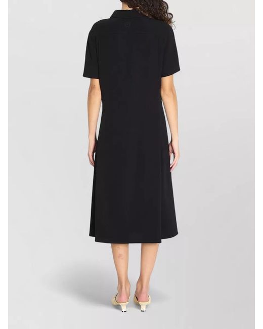Loewe Black Belted Midi Dress