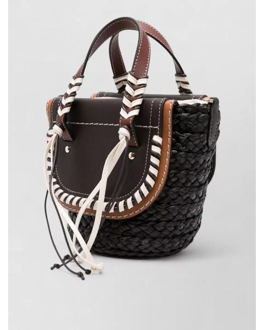 CUBA LAB Multicolor Habanera Bucket Bag Shoulder Strap Handles